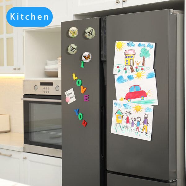 oly-650ae6e40730fc3bfe062a62041739c7 Wholesale Cross-border dropshipping butterfly series round crystal glass refrigerator magnet set, cute animal decorative stationery soft magnetic stickers