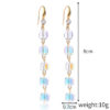 Wholesale Cross-border European and American Jewelry Hot Sale Long Crystal Earrings Light Luxury High-end Colorful Crystal Water Drop Earrings for Women