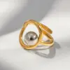 oly-650d23a51b62ca71524ad0893da3cff9 Wholesale PVD Coated Real Gold Plated 18K Gold Geometric 304 Stainless Steel IG Style Elegant Simple Style Waterproof Non Tarnish Open Rings