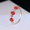 Wholesale Jewelry Casual Cute Lady Cherry Copper Plating Strawberry Jewelry Set