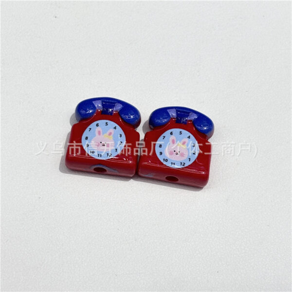oly-6513fdd2b3bccb1600925d018bfc5146 Wholesale Through-hole acrylic painted telephone beads