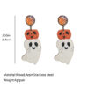 Wholesale Halloween Cute Pumpkin Wooden Earrings