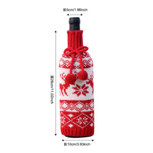 Red snowflake reindeer design
