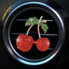 Wholesale Rhinestone Cherry Car Air Conditioner Vent Fragrance Clip
