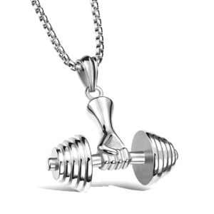 Dumbbell with stainless steel chain