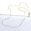 Wholesale Simple Style Solid Color Copper Gold Plated Necklace In Bulk