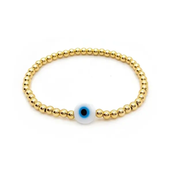 Copper Plated Eye Eye Glass Copper Fashion Beaded Bracelets