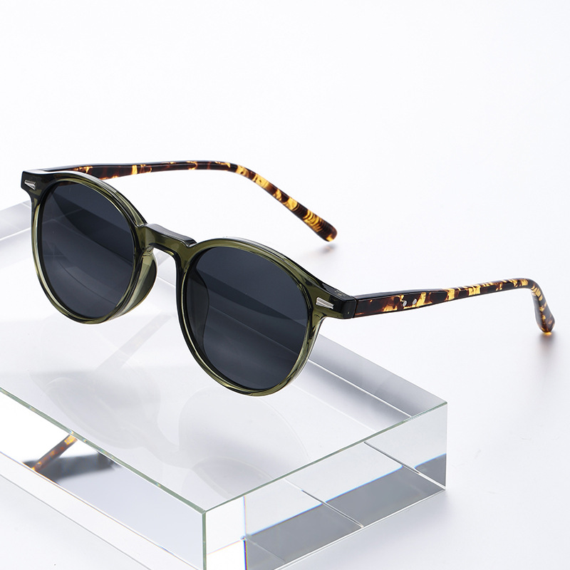 Wholesale Small Round Frame Internet Celebrity Sunglasses for Men and Women, Outdoor iving Glasses, Anti-Uv and Sun Protection Sunglasses