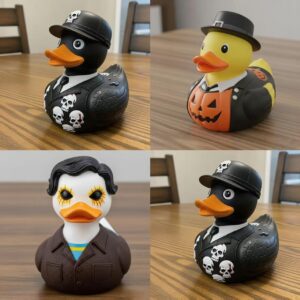 Wholesale Movie Duck Halloween Gift Ornaments Home Desktop Decorations Resin Ornaments