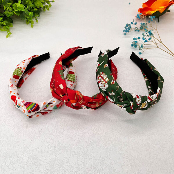Wholesale Christmas Headband Knot Headband Three-dimensional Level Fabric