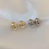 1 Pair Simple Style Solid Color Plating Copper Ear Studs