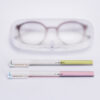 Wholesale Glasses box factory wholesale translucent frosted solid color PVC mirror box myopia Sun frame eye storage box