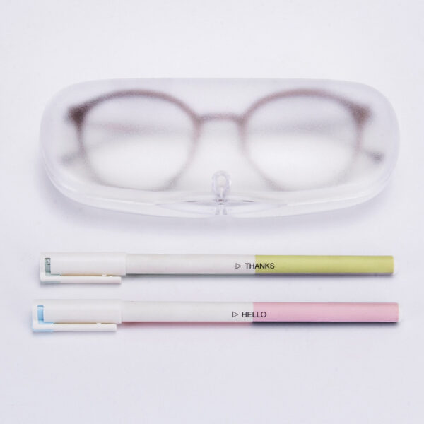 Wholesale Glasses box factory wholesale translucent frosted solid color PVC mirror box myopia Sun frame eye storage box