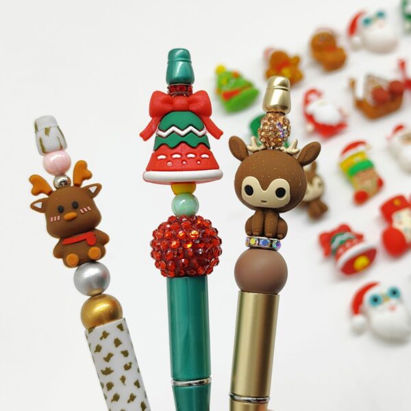 Wholesale 3D Santa Claus Beads for Christmas