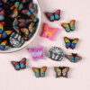 Wholesale Cartoon butterfly silicone beads