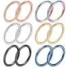 Wholesale Simple Style Round Stainless Steel Plating Nose Ring 1 Piece Nose Pin