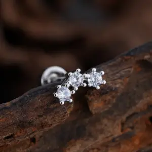 3388 Silver / Ear Studs