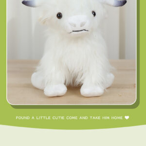 White hairy cow / Height: 28cm weight 1 60-170g
