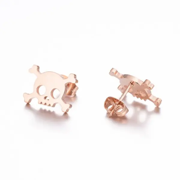 PVD Coated Real Gold Plated Geometric Snowflake Stainless Steel Simple Style Waterproof Non Tarnish Ear Studs