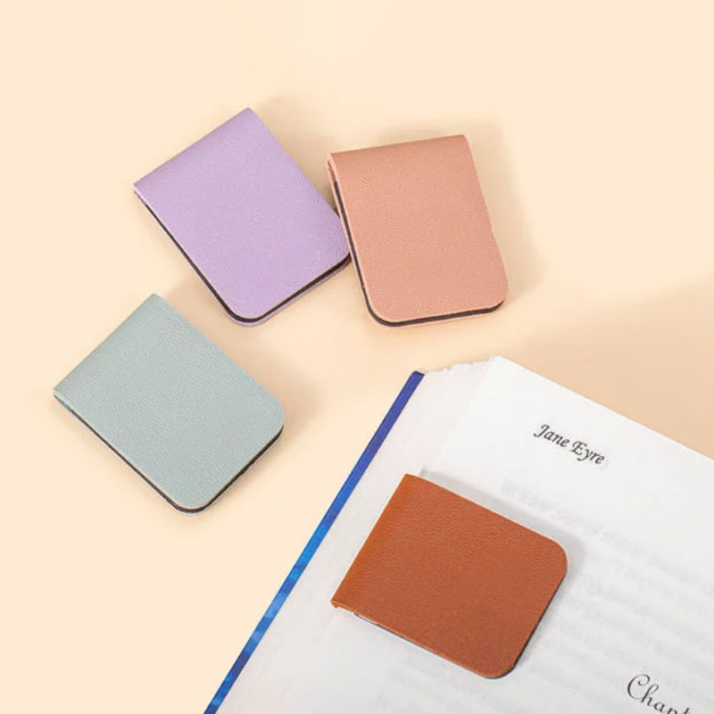 Wholesale Leather Magnetic Bookmark Fashion Magnetic Page Clip