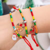 Wholesale Christmas colorful bracelet Christmas braided bracelet