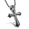 Wholesale men's and women's fashion pendant disco long titanium steel chain net red hip hop necklace y firewood fire jewelry