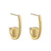 1 Pair Ig Style Vintage Style French Style C Shape Water oplets Irregular Plating Copper 18k Gold Plated Ear Studs
