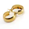 Simple Style Round Gold Plated 304 Stainless Steel 18K Gold Plated Stainless Steel Earrings