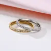 Wholesale Jewelry Simple Style Circle 304 Stainless Steel Rhinestones Plating Inlay Stainless Steel Rings