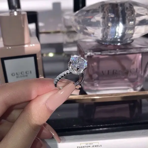 Wholesale Elegant Simple Style Geometric Zircon Alloy Wholesale Rings