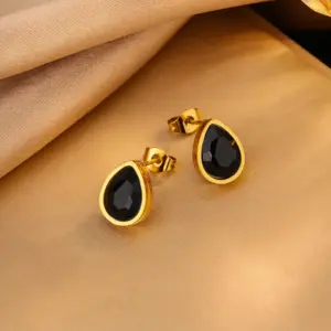 Multicolor-Golden Yellow / One Size / Black Earrings