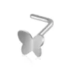 1 Piece Nose Rings & Studs Simple Style Butterfly 304 Stainless Steel Nose Pin