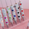 oly-65e7ba37e9a2e6554cf1a1dd15b5eae0 Wholesale Cross-border Live Hot Valentine's Day Colorful Love Zircon Full Diamond Pen Ceramic Mud Beaded Pen DIY Beaded Ballint Pen