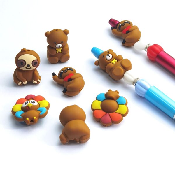 Wholesale 10pcs Cute Cartoon Animal Beads