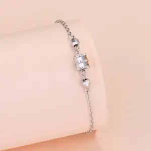 Small Waist Bracelet [White Gold Plated]]