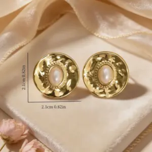 Gold Pearl Earrings19