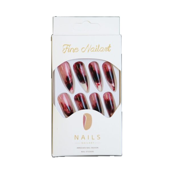 Wholesale Halloween bloody French long pointed false nail tips