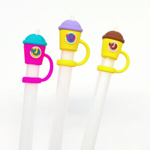 Milk tea cup [straw cap] (color will be sent randomly, please contact us for notes) / Bagged without straw