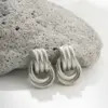 Wholesale 1 Pair Casual Classic Style Double Ring Copper Drop Earrings