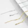 Wholesale Hip-hop Solid Color Stainless Steel Polishing Necklace