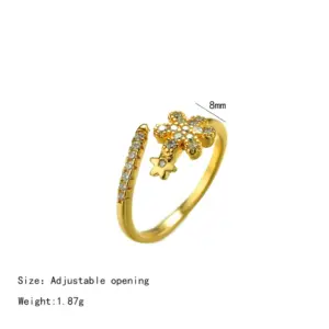 J121 Golden Starfish Full Diamond