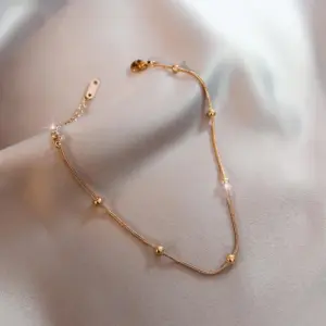 A [526] round Bead Bracelet / Rose Gold