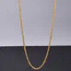 Wholesale PVD Coated Real Gold Plated 18K Gold Geometric 304 Stainless Steel Titanium Steel Basic Waterproof Non Tarnish 304 Stainless Steel Titanium Steel Necklace