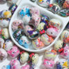 Wholesale 10pcs Cartoon Cat Acrylic Beads
