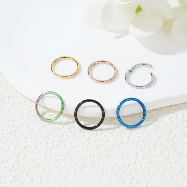 Wholesale 1 Piece 316 Stainless Steel Nose Rings & Studs Round Nose Rings & Studs Unisex