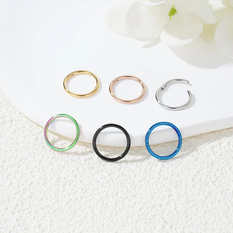 Wholesale 1 Piece 316 Stainless Steel Nose Rings & Studs Round Nose Rings & Studs Unisex