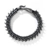 Wholesale Vintage Dark Dragon Spine Leather Alloy Bracelet