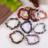 Wholesale Natural Crystal Rock Stripe Beads DIY Bracelet Jewelry Accessories Irregular Wave Pattern Ethnic Style Unisex Hand Chain