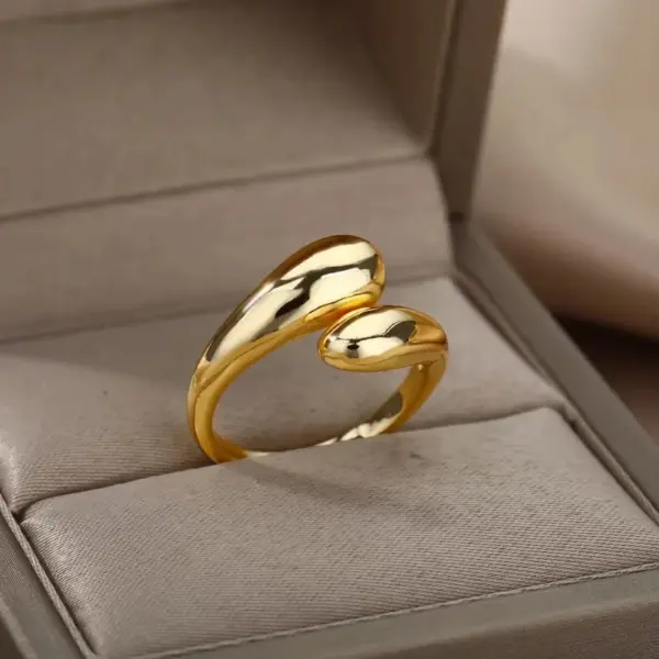 Wholesale Copper Solid Color Solid Color Open Rings
