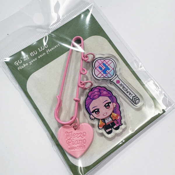 Wholesale Cartoon Acrylic Keychain Brooch OLY Exclusive